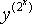 the variable y raised to the power of the quantity openning-parenthesis 2 raised to the power of x closing-parenthesis