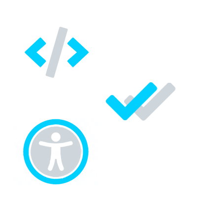 Website accessibility icons.